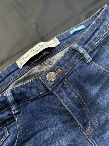 джинсы скинни с высокой талией: Скинни, Zara, Белден ылдый, Стрейч, Кыска бой үчүн
