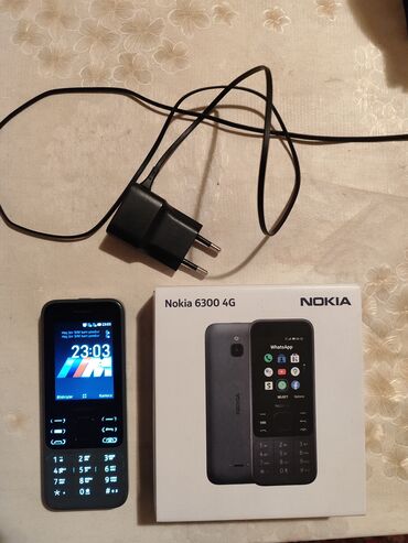 istenmis telefonlar: Nokia 6300 4G, 4 GB, rəng - Boz, Düyməli