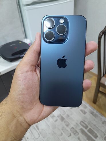 Apple iPhone: IPhone 15 Pro, 128 GB, Blue Titanium, Face ID lalafo.az -da Apple iPhone: IPhone 15 Pro, 128 GB, Blue Titanium, Face ID