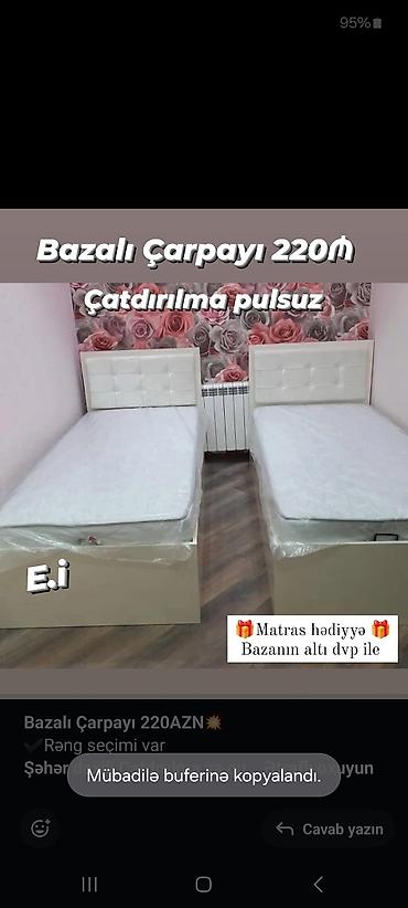matras sifarisi: Birnəfərlik, Bazalı, Pulsuz matras, Siyirməsiz — 2