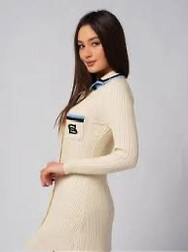 lining s: Повседневное платье, Осень-весна, Длинная модель, S, M, L — 3