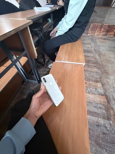 самсунг а52 цена в бишкеке бу: IPhone X, Колдонулган, 64 ГБ, Күмүш, Заряддоочу түзүлүш, Коргоочу айнек, Каптама, 100 %