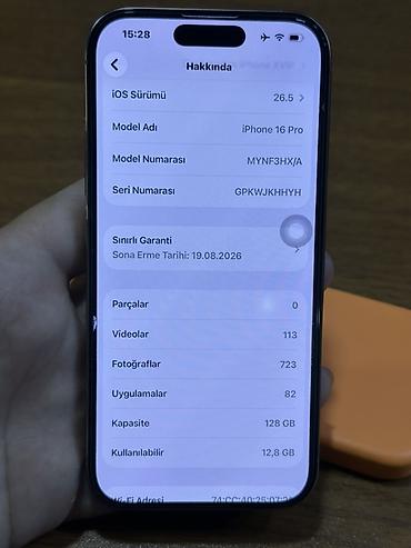 Apple iPhone: IPhone 16 Pro, 128 GB, Qızılı — 7