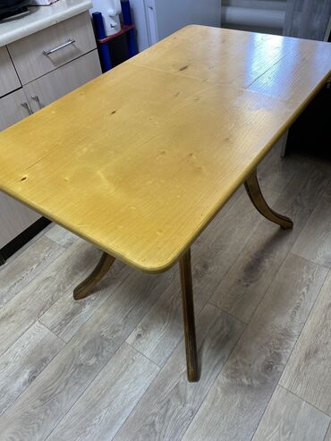 стол обеденный кухонный: Кухонный Стол, цвет - Коричневый, Б/у