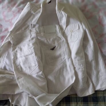 Kompleti: Emporio Armani laneni komplet, veličina realna M, jednom nošen na — 8