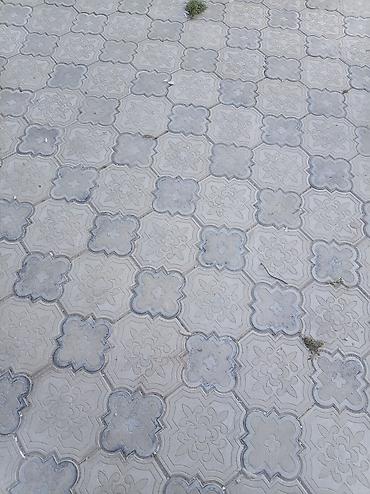şablon: Beton dekorativ səki daşları (şablonlu) - Material: vibro-press beton — 1