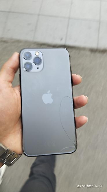 simes telefon: IPhone 11 Pro, Space Gray, Qırıq — 1