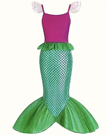 pantera haljine: Dečiji kostim male sirene ARIEL 130 cm NOVO Kostim nije za plivanje — 2