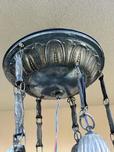 Ostali stilski nameštaj: Stari secesijski luster br. 2 Stari luster - Secesija U dobrom stanju — 3