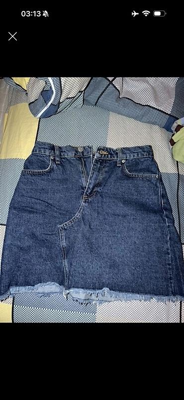Ətəklər: Her 2 yubka S razmerdi,yenidir Jeans yubka Turkiyeden alinib 10 azn — 1