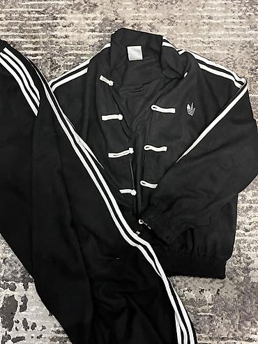 adidas куртки: Черный спортивный костюм adidas Originals - Комплект: олимпийка на — 5