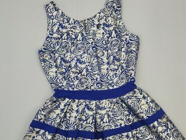 elegancka niebieska sukienki: Sukienka, M, stan - Bardzo dobry