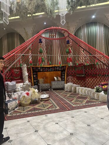 Аренда юрт: Аренда юрты, Каркас Деревянный, 75 баш, Казан, С полом, Стол — 16