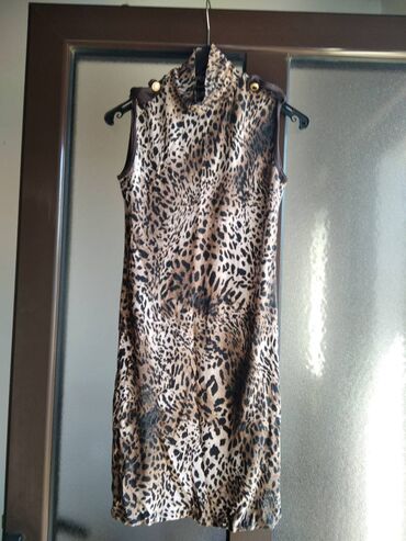 dugacke haljine svecane: S (EU 36), color - Brown, Short sleeves