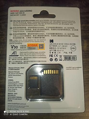 sd kartı: Kodak micro SD kart. 64 GB. ORIGINAL AĞZI BAĞLI QUTU Mobil telefonlar — 3