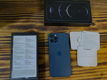 Fizika: IPhone 12 Pro Max, 256 GB, Göy, Zəmanət, Kredit, Barmaq izi