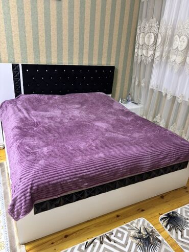 бу кровать купить: Двуспальная кровать, 2 тумбы