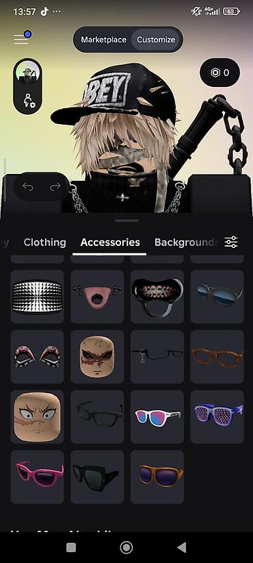 Другие комплектующие: Кастомный аватар для Roblox в темном уличном стиле Состав и внешний — 4