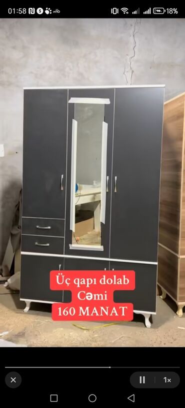 Dolablar: Yeni, Açılan, 3 qapılı Düz dolab, Şifonyer, Rusiya — 4