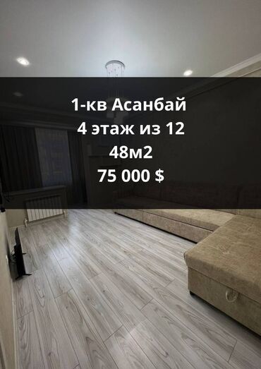 ихлас асанбай онлайн камера: 1 комната, 48 м², Элитка, 4 этаж, Евроремонт