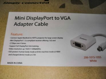 Computers, Laptops & Tablets: Mini Display port to vga adapter cable 8ZKD Mini dp Adapter konvertor