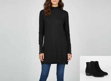 sweter w panterkę zara: Zara, Tunika damska, rozmiar S
