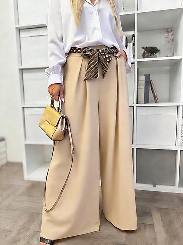 Pantalone: 🔥Ženske široke pantalone sa maramom/pojasom
✅2350 din — 9