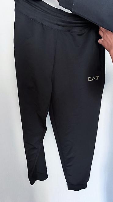 одежда для похудения: EA7 Emporio Armani — мужские спортивные брюки - Цвет: черный - — 1