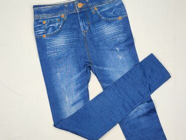 legginsy woskowane z wysokim stanem: Jeansy damskie, rozmiar S