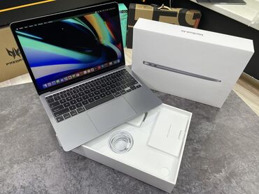 macbook air 2020 m1: Ноутбук, Apple, 8 ГБ ОЗУ, Apple M1, 13.3 ", Б/у, Для работы, учебы, память SSD