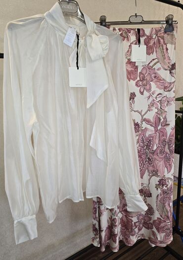 блузка крестьянка: Блузка, Бохо, Шифон, Solid print, Тунук модель