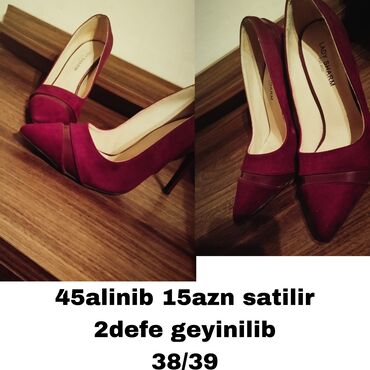 ayaqqabılar: Tuflilər, Ölçü: 39, İşlənmiş