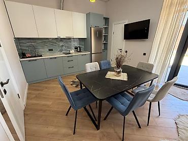 Иссык-Куль 2026: Обеденная группа: стол + 6 стульев - Стол прямоугольный, современный — 2