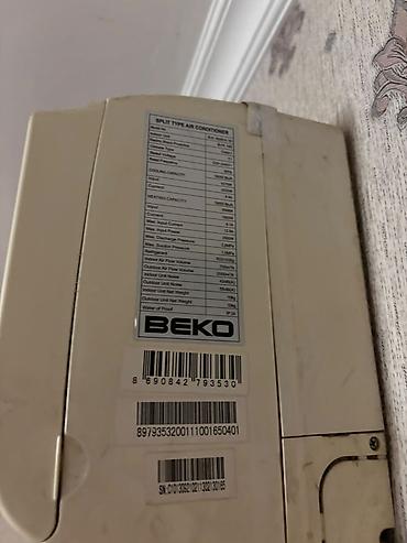 kondisioner boru: Beko split tipli kondisioner (divar tipi), daxili və xarici blok — 2