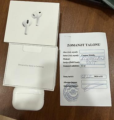 ipad alıram: Apple AirPods Pro 3– MagSafe/Lightning şarj qutusu ilə Xüsusiyyətlər — 1
