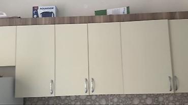 Mətbəx dolabları: Mətbəx asma dolabları dəsti - Rəng: açıq krem - Material: laminat/MDF — 7