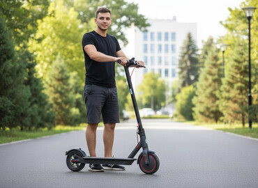 Электросамокаты: Электросамокат, Xiaomi, Без рассрочки, Б/у, Самовывоз — 1