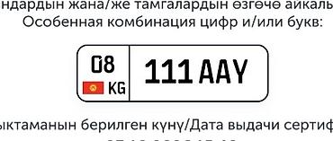 чехол ключ: Эксклюзивная автомобильная госномерная комбинация для Кыргызстана — 2