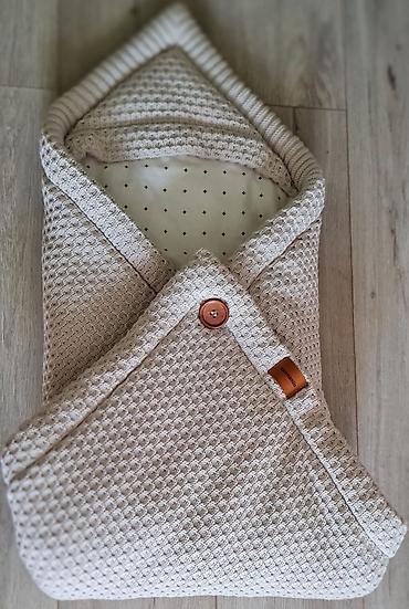 пеленка кокон: Вязаный конверт для новорождённого loomknits -Модель: конверт-одеяло — 2