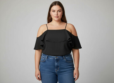 pepco spódnice czarne: Papaya, Bluzka damska, rozmiar 4XL