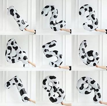 Воздушные шары и принадлежности: Фольгированные шары-цифры для оформления праздника ОПТОМ 50 СОМ В — 17