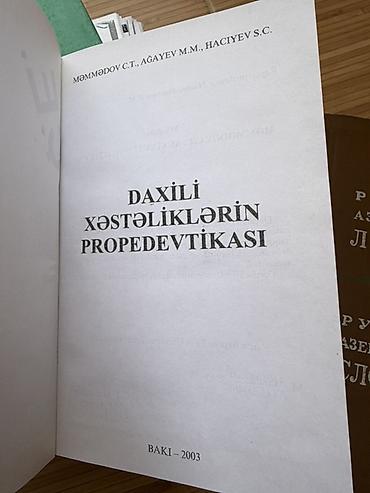 Kitab: Daxili Xəstəliklərin Propedevtikası Müəlliflər: Məmmədov