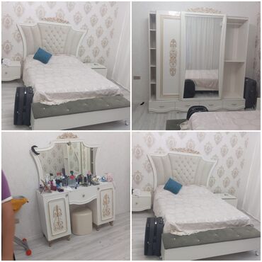 Rəflər: İkinəfərlik çarpayı, Dolab, Termo, 2 tumba, İşlənmiş