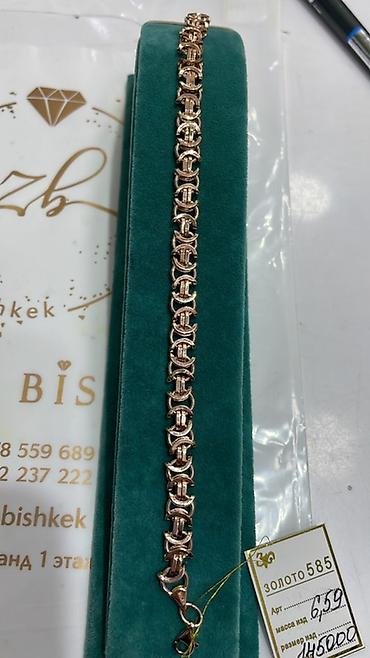 Цепочки: Золотые браслеты 585пр.за грамм 9000сом — 13