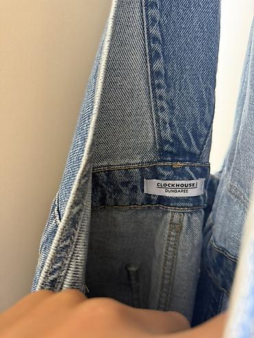Kombinezonlar: Clockhouse “Dungaree” cins kombinezon - Klassik açıq-mavi denim parça — 3