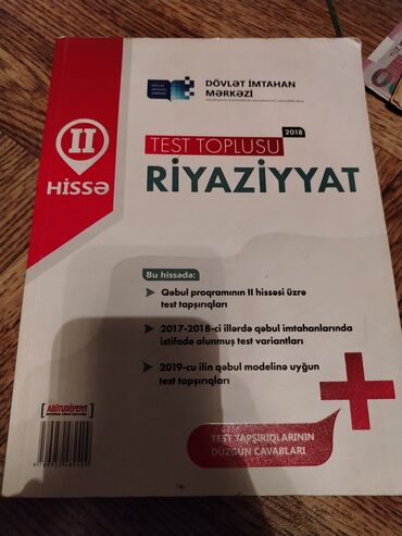 Kitab tutacaqları: Riyaziyyat köhnə test toplusu