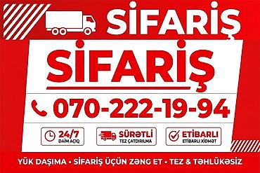 evdə masaj xidməti 2018: Yükdaşıma xidməti - Şəhərdaxili və şəhərlərarası yük daşınması - Hər — 1