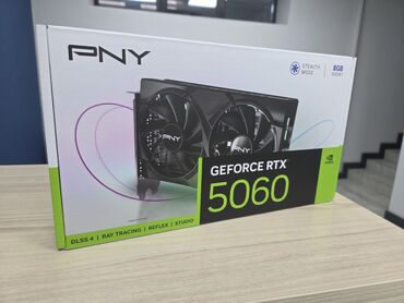 пк каракол: Видео карта, Жаңы, PNY, GeForce RTX, 8 ГБ, ПК үчүн