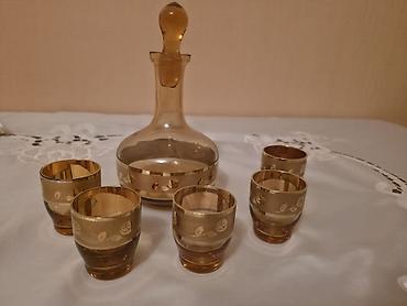 quzu balası: - Komplekt: 1 ədəd qapaqlı qrafin və 5 ədəd kiçik badə — 1