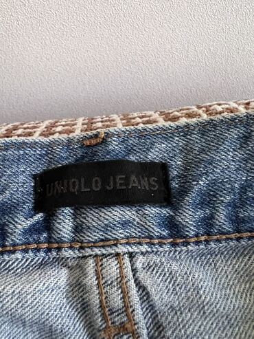 фирменные джинсы в бишкеке: Джинсы UNIQLO Jeans - Цвет: светло-голубой деним с легким выстиранным